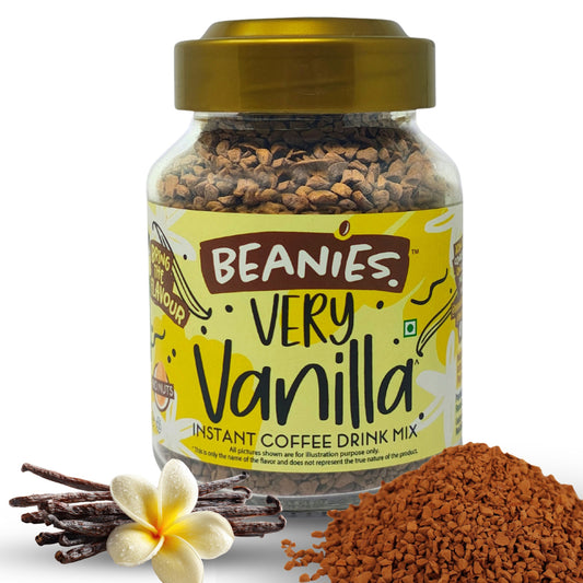 Beanies Very Vanilla Flavour Instant Coffee, 50g