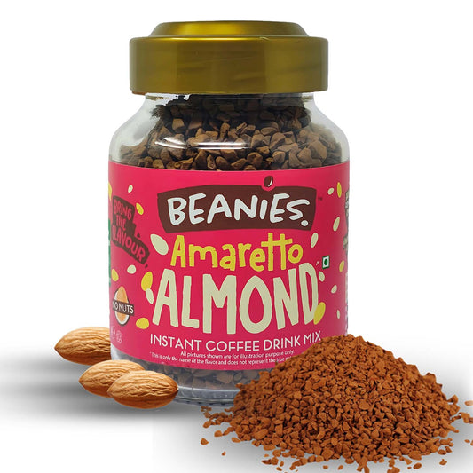 Beanies Amaretto Almond Flavour Instant Coffee, 50g