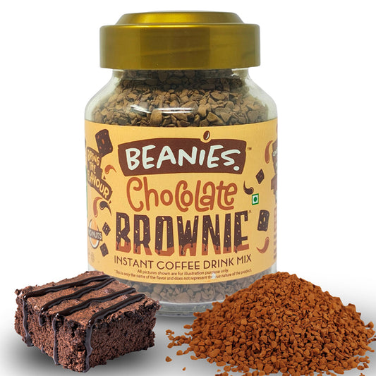 Beanies Chocolate Brownie Flavour Instant Coffee, 50g