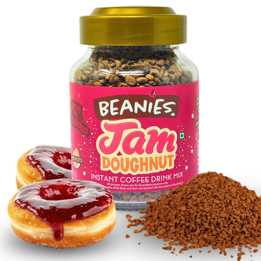 Beanies Jam Doughnut Instant Coffee, 50g