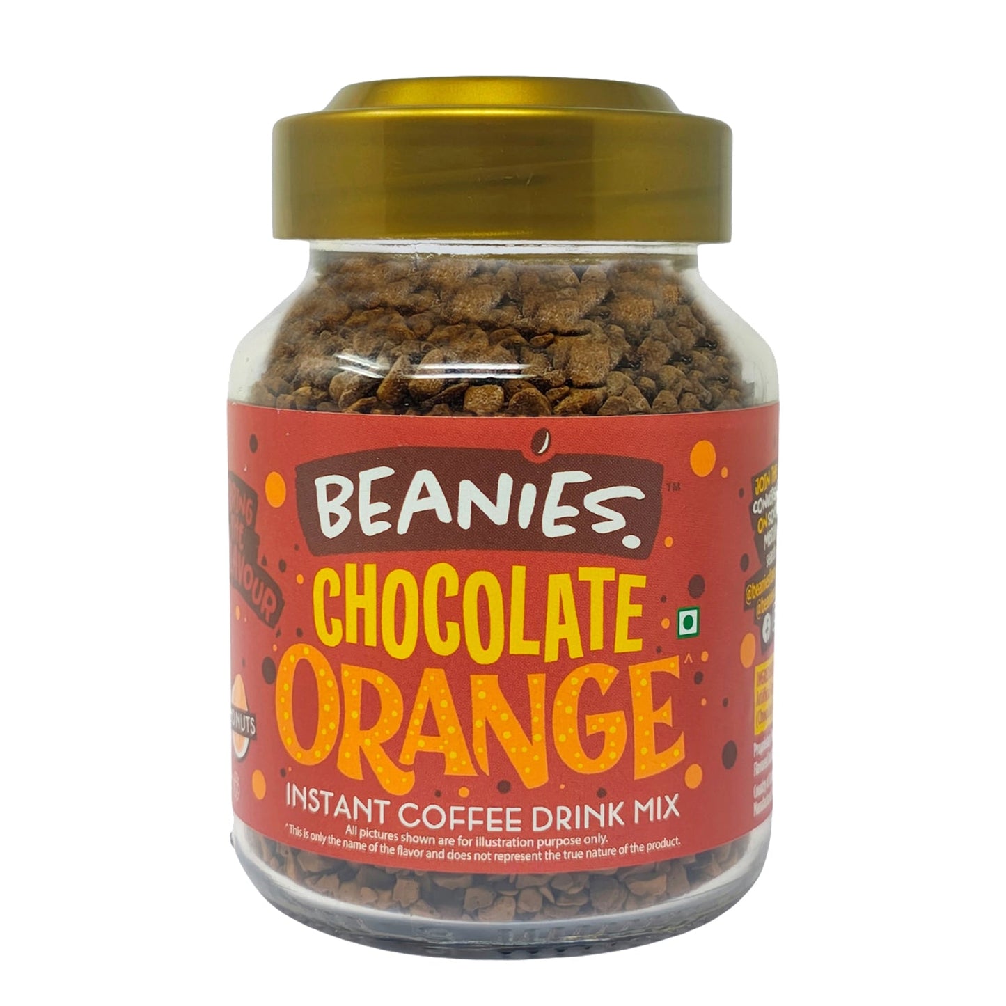 Beanies - Chocolate Orange Flavour Instant Coffee (50g)