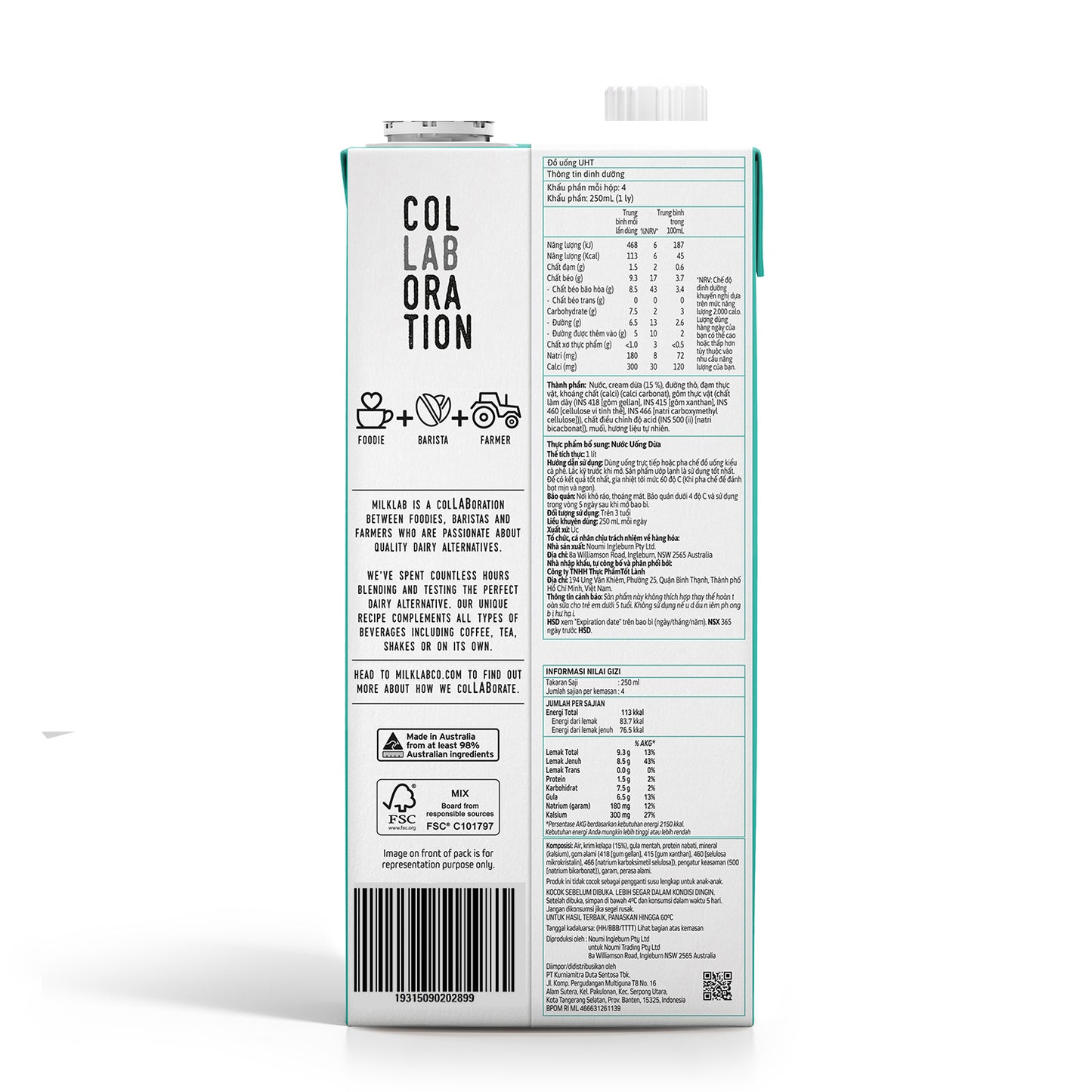 Milklab Coconut Dairy free Milk