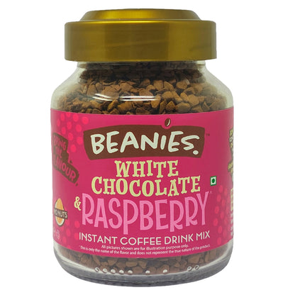 Beanies - White Chocolate and Raspberry Flavour Instant Coffee (50g)