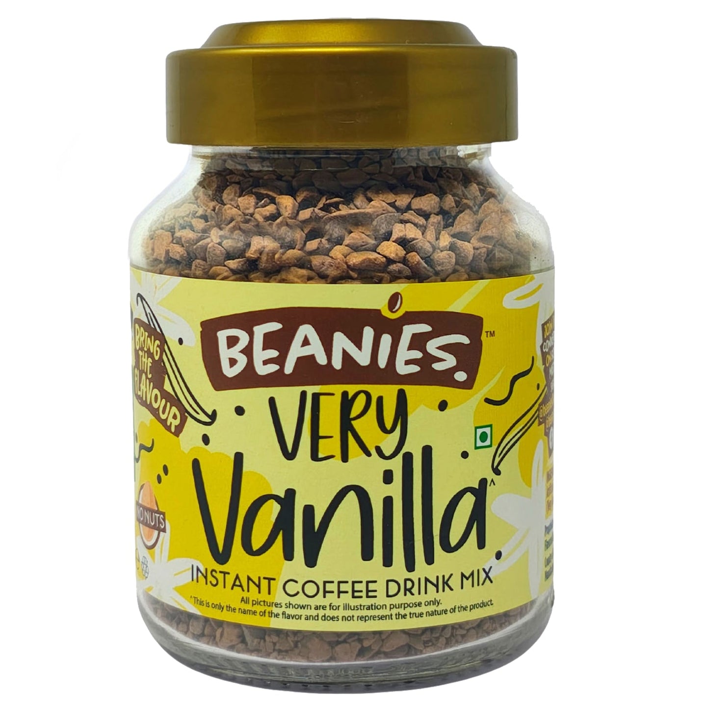 Beanies - Very Vanilla Flavour Instant Coffee (50g)