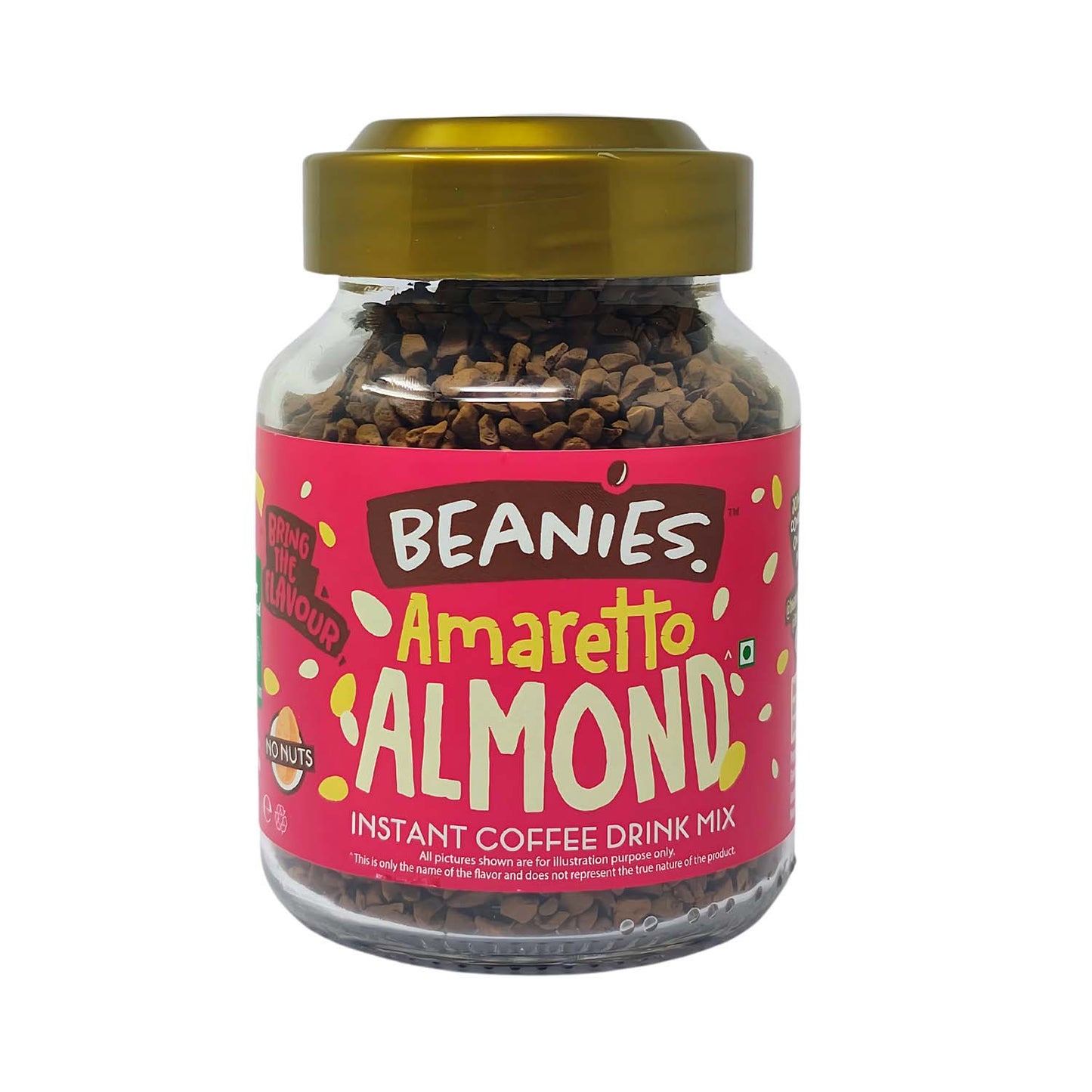 Beanies Amaretto Almond Flavour Instant Coffee, 50g