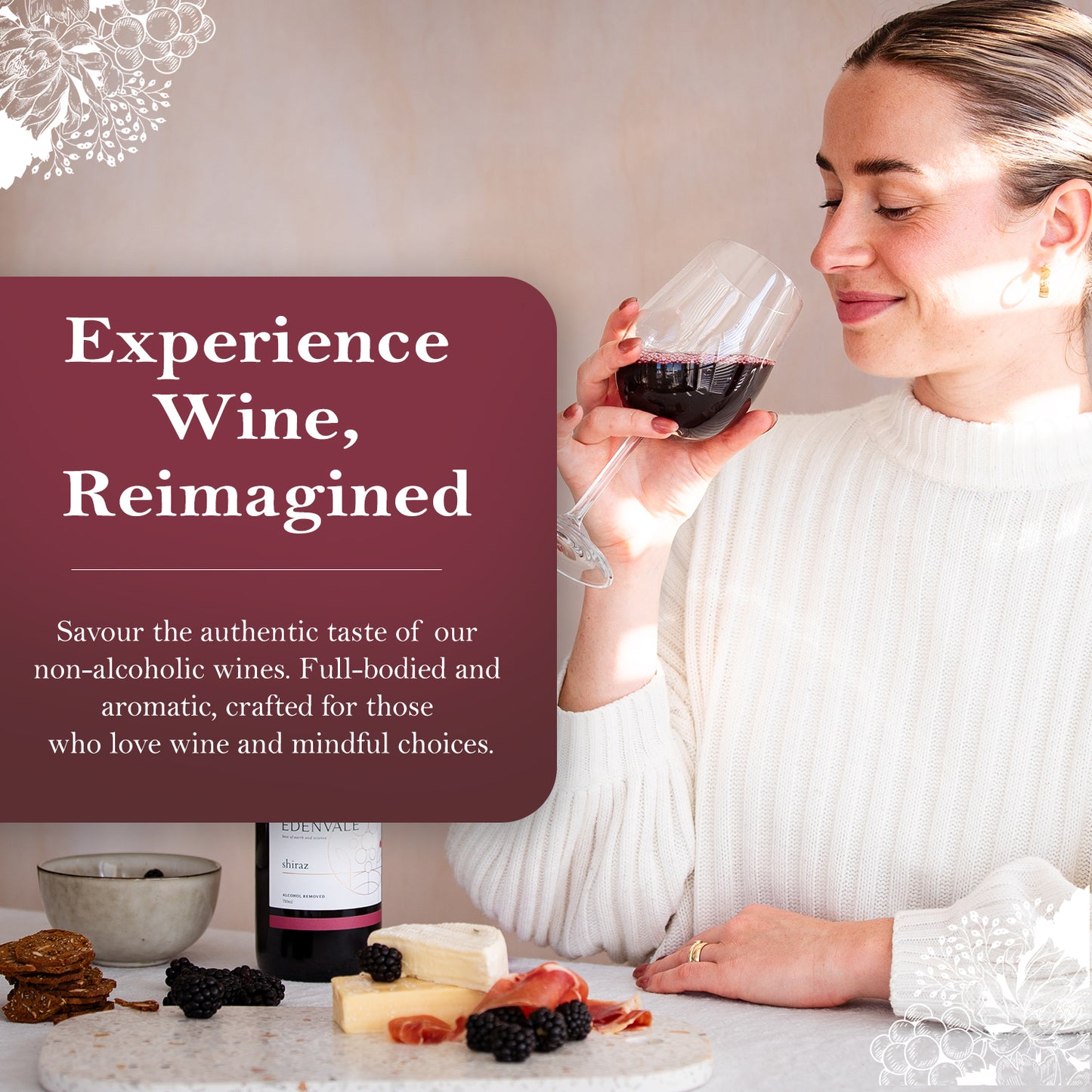 Edenvale Shiraz 750 ml Non Alcoholic Wine