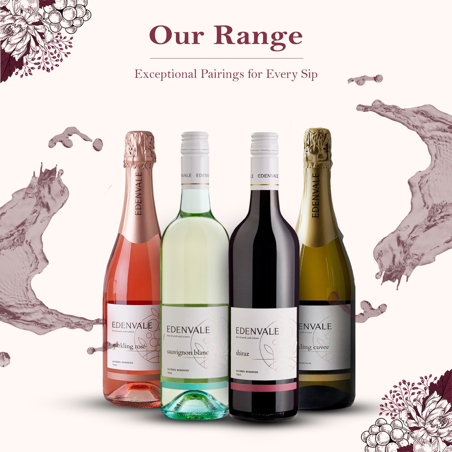 Edenvale Shiraz 750 ml Non Alcoholic Wine