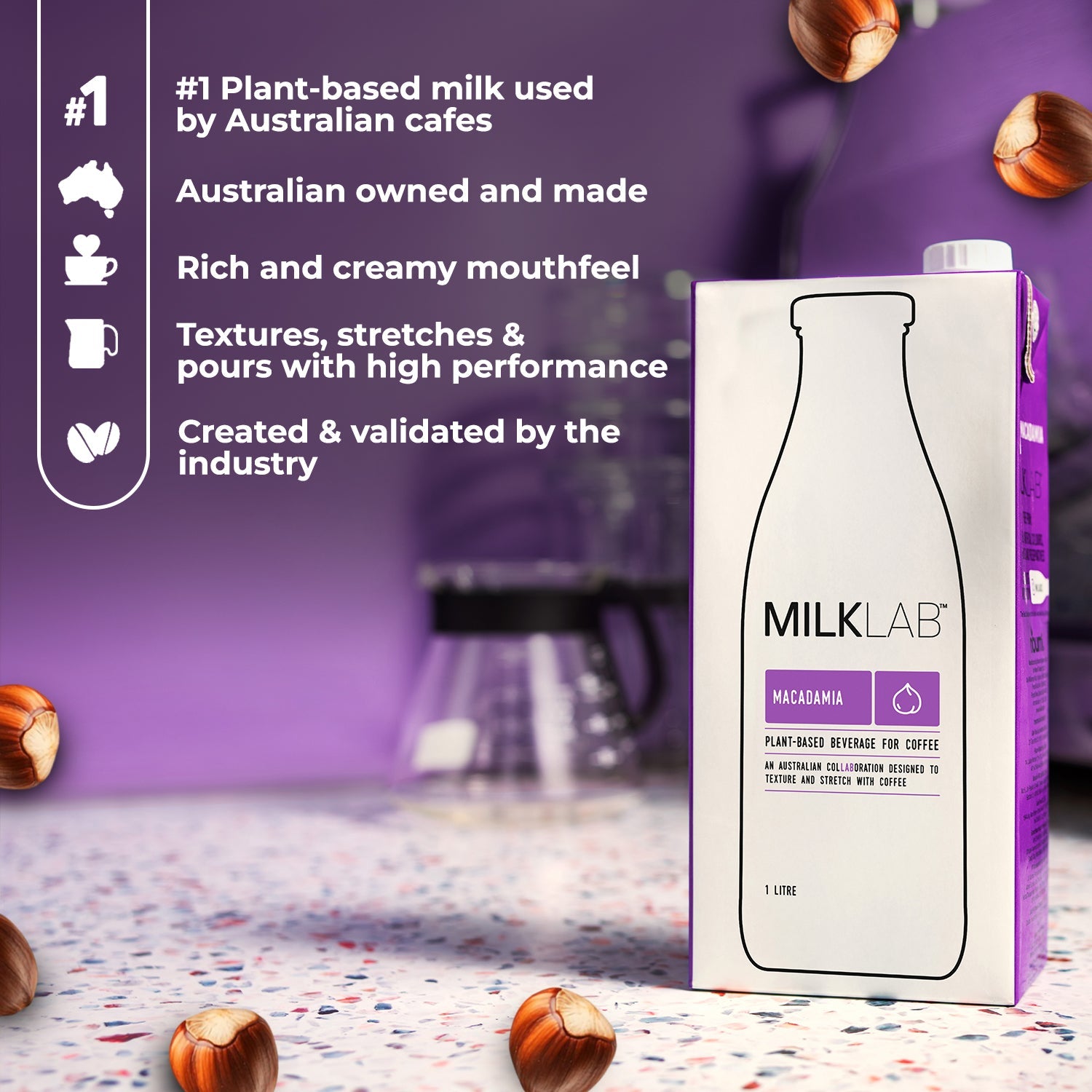 Milklab Macadamia lactose free 