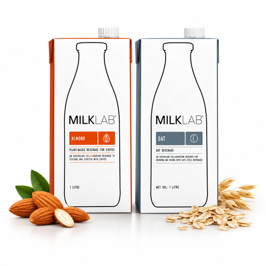 Milklab - Almond & Oat Barista Milk - Barista Grade Plant- Based Milk Made with 100% Australian Almonds / Oats - 1 Litre
