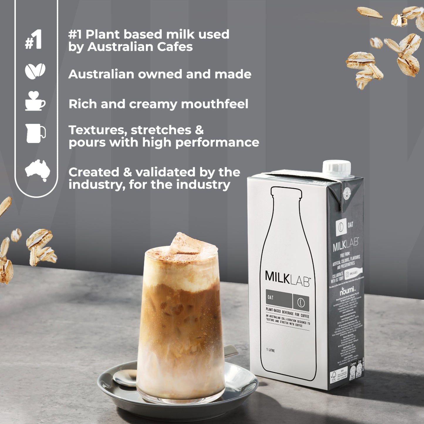 MILKLAB Oat Milk for Lattes | Plant Based | Vegan | Lactose Free