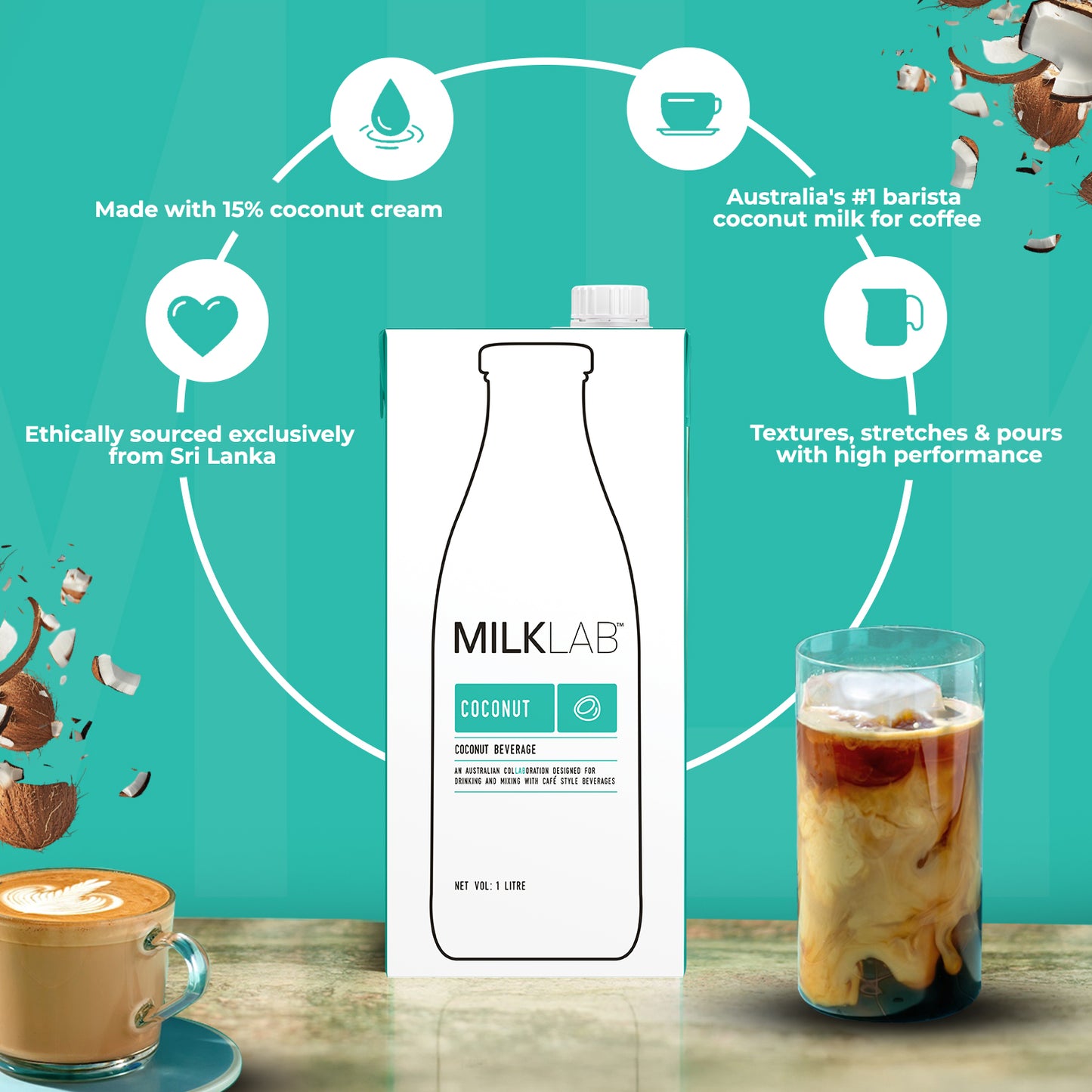 MILKLAB Coconut Milk | Lactose-Free & Barista-Ready
