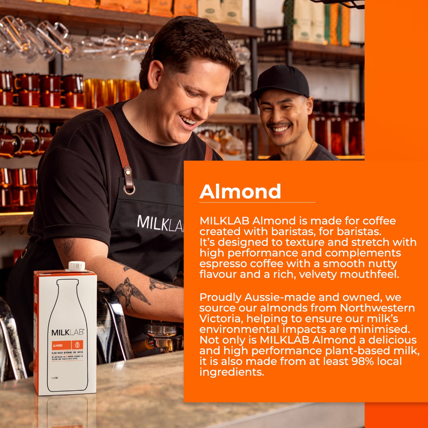 MILKLAB Almond Milk | Plant-Based & Barista-Ready