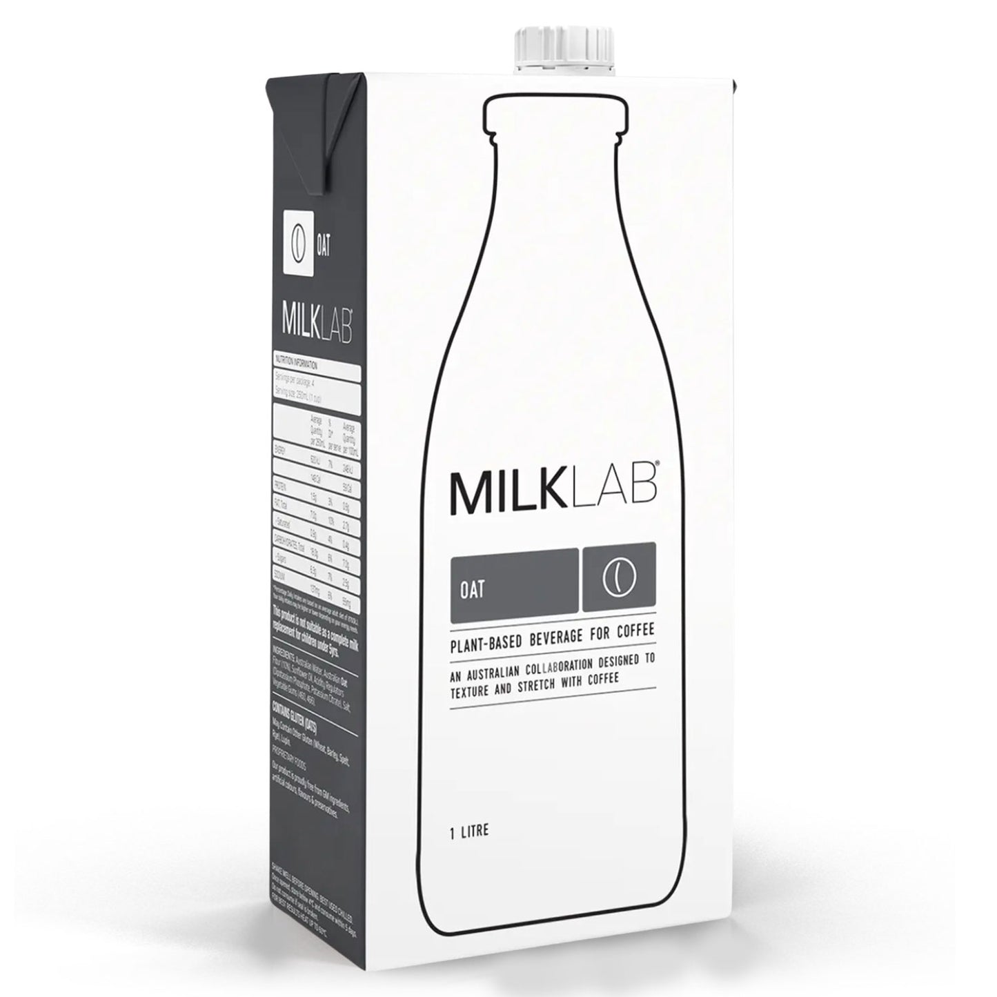 MILKLAB Oat Milk for Lattes | Gluten-Free | 1litres- Pack of 3