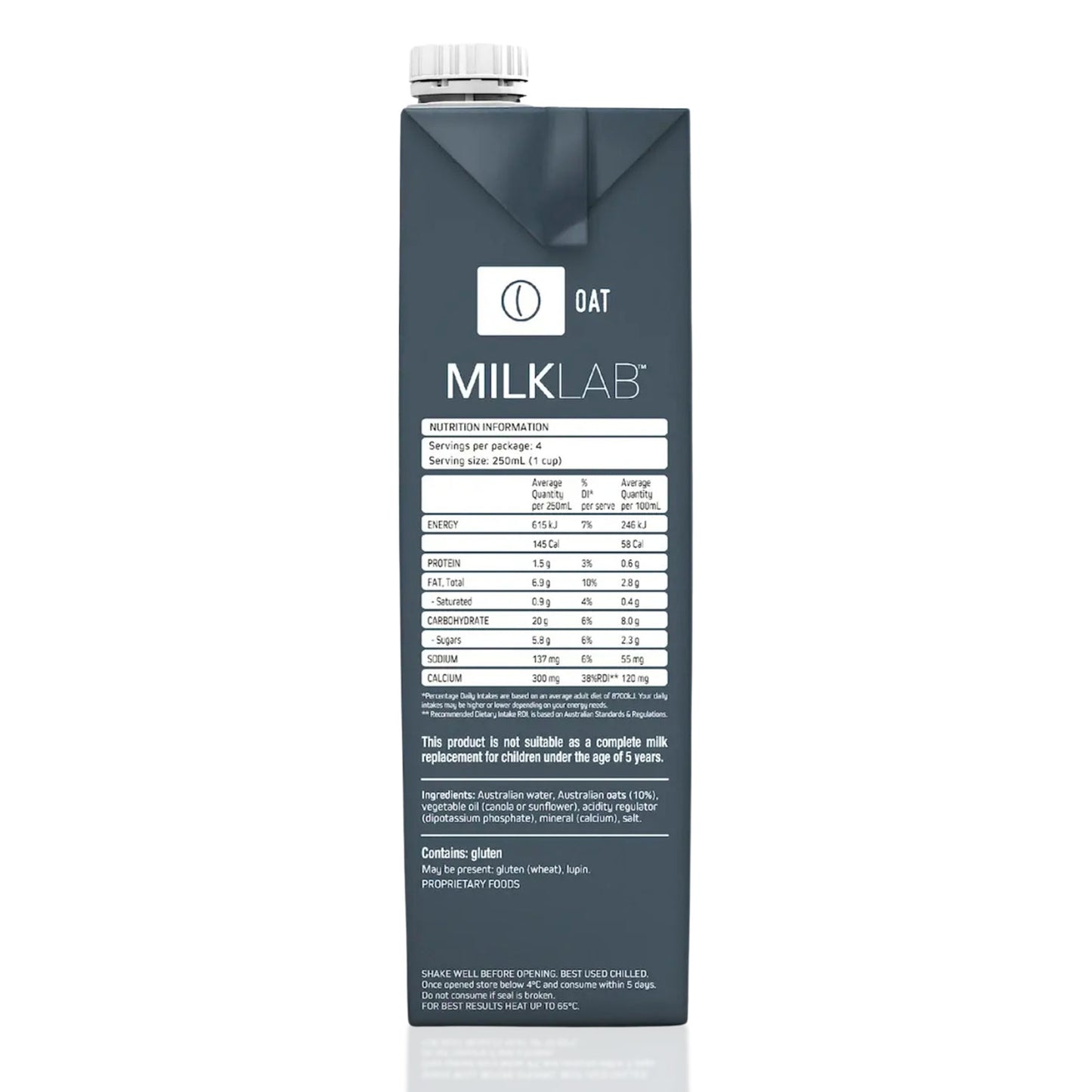 MILKLAB Oat Milk for Lattes | Gluten-Free | 1litres- Pack of 3