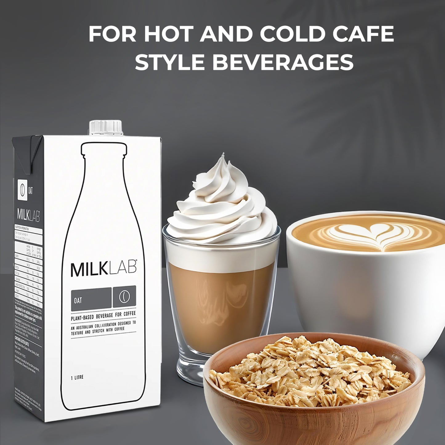 MILKLAB Oat Milk for Lattes | Gluten-Free | 1litres- Pack of 3