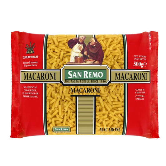 San Remo Macaroni Pasta, 500g