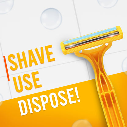 Dorco TG710 (with Lubrastrip) Pack of 2 (Yellow)