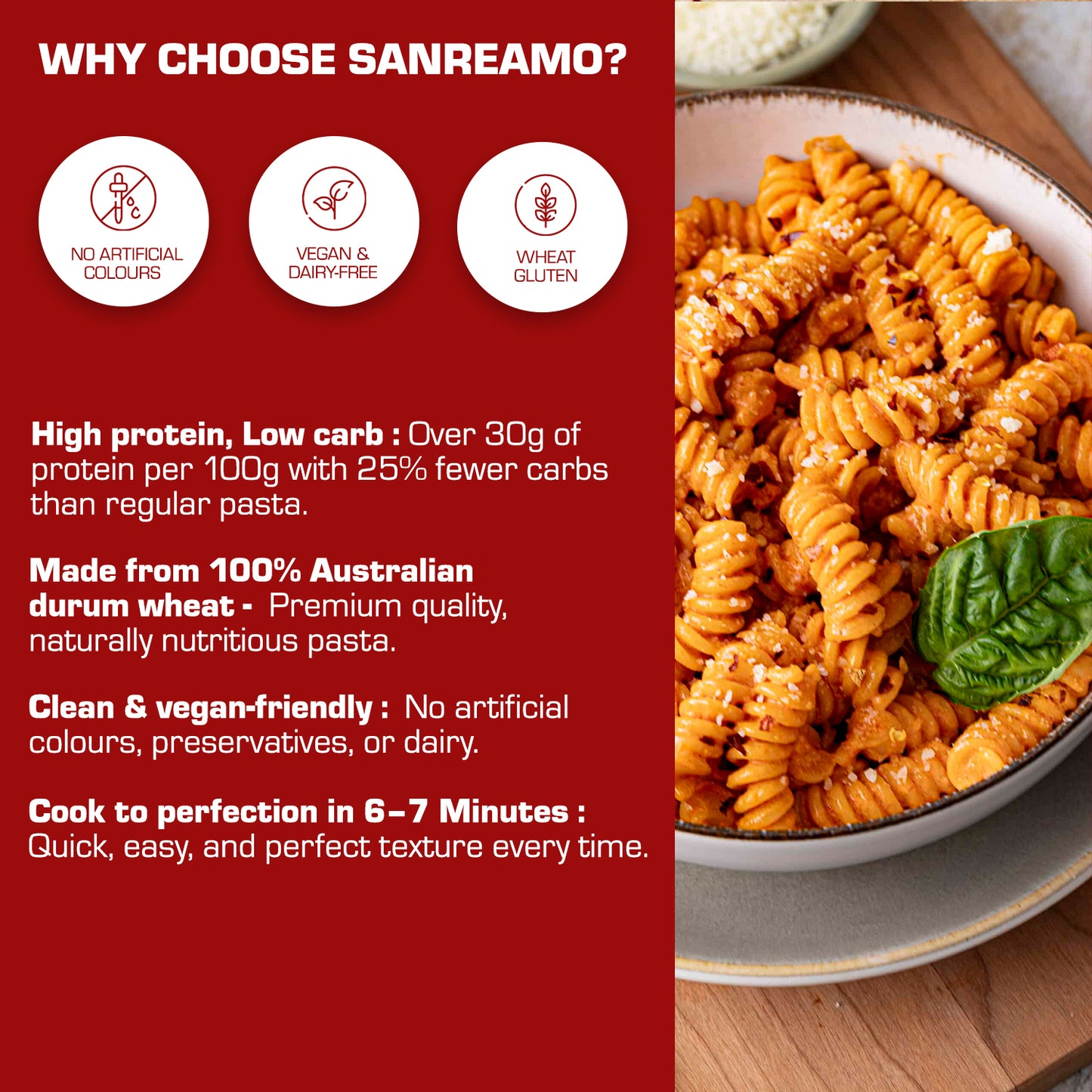 San Remo Fusilli Pasta, 500g