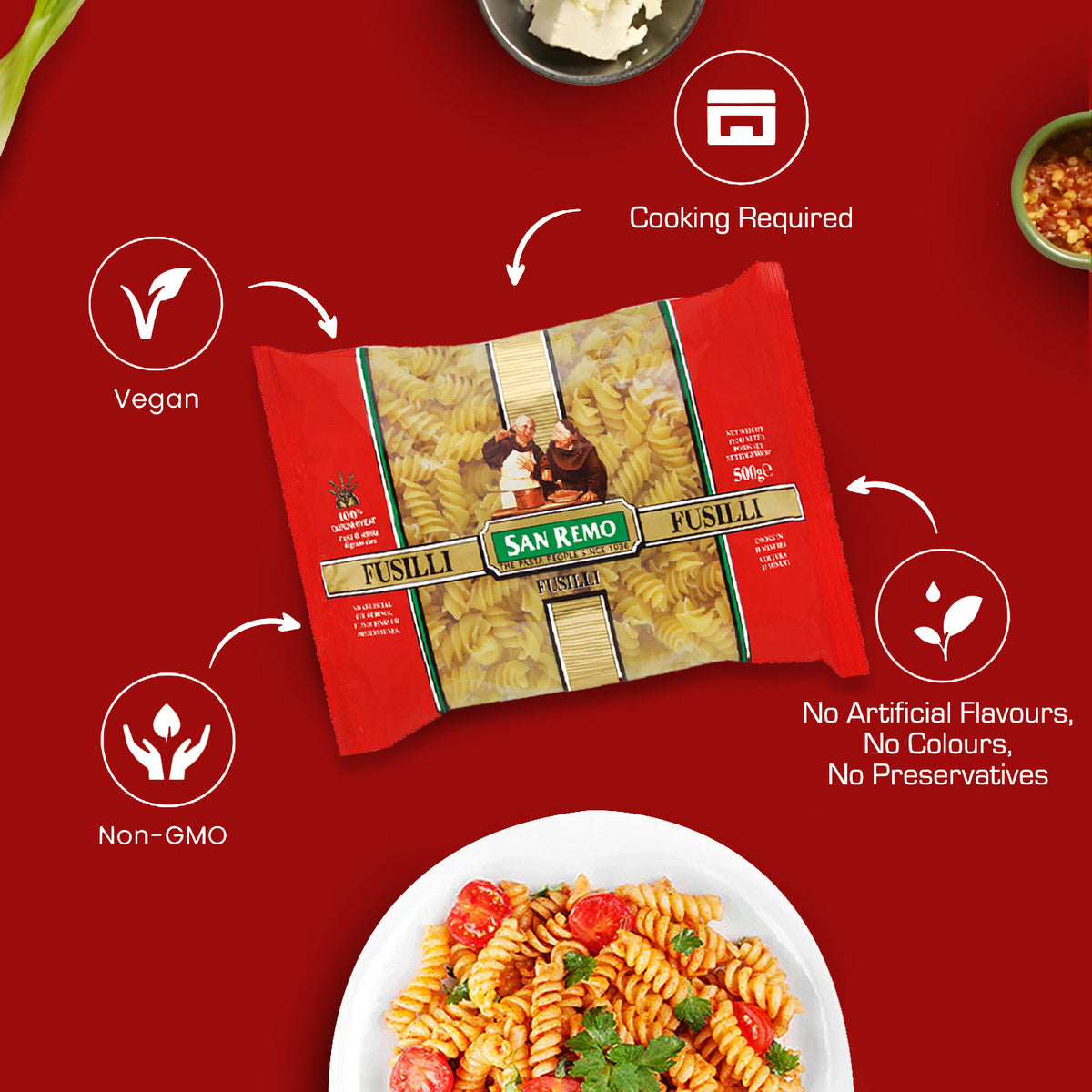 San Remo - Fusilli Pasta (500g)