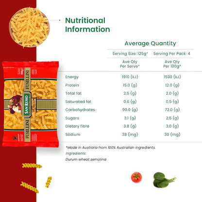 San Remo - Fusilli Pasta (500g)