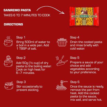 San Remo - Veg Spirals Pasta (375g)