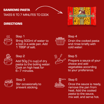 San Remo - Veg Spirals Pasta (375g)
