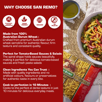 San Remo - Veg Spirals Pasta (375g)