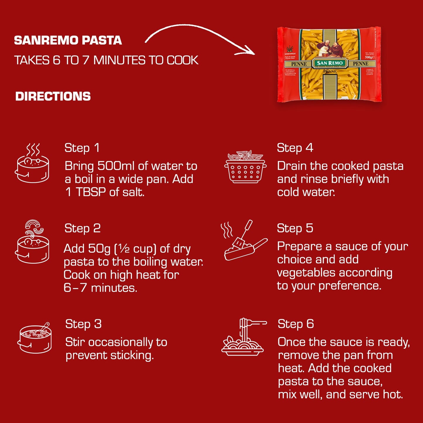 San Remo - Penne Pasta (500g)