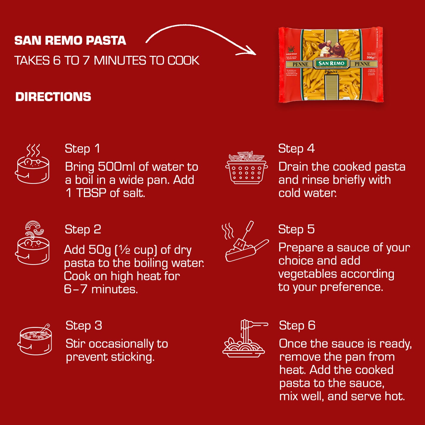 San Remo - Penne Pasta (500g)